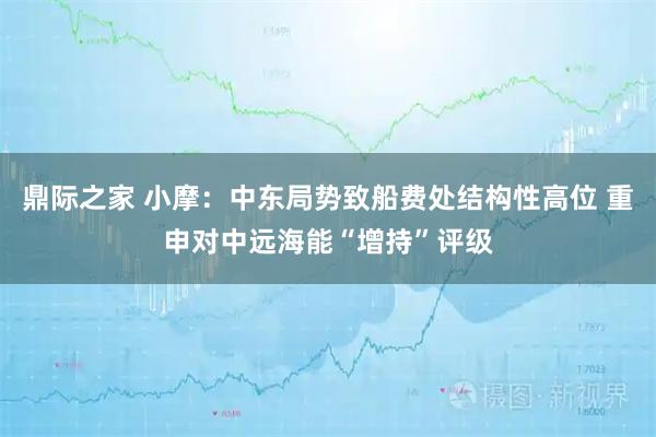 鼎际之家 小摩：中东局势致船费处结构性高位 重申对中远海能“增持”评级