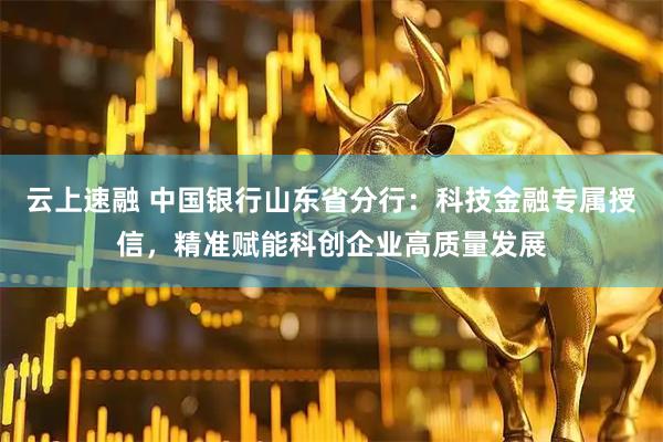 云上速融 中国银行山东省分行：科技金融专属授信，精准赋能科创企业高质量发展