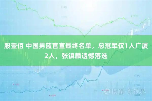 股壹佰 中国男篮官宣最终名单,总冠军仅1人广厦2人,张镇麟遗憾落选