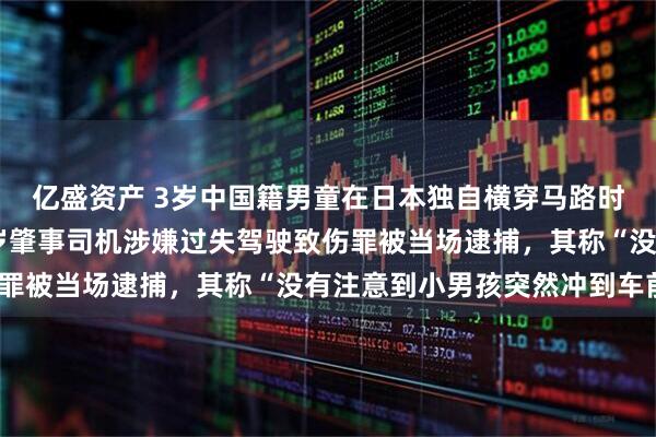 亿盛资产 3岁中国籍男童在日本独自横穿马路时被货车撞击身亡，52岁肇事司机涉嫌过失驾驶致伤罪被当场逮捕，其称“没有注意到小男孩突然冲到车前”