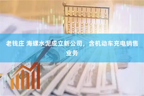 老钱庄 海螺水泥成立新公司，含机动车充电销售业务